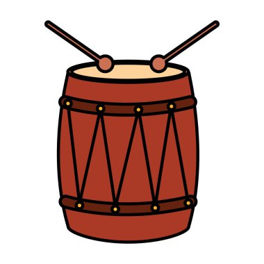 Bongo tropikal simge vektör çizim tasarım