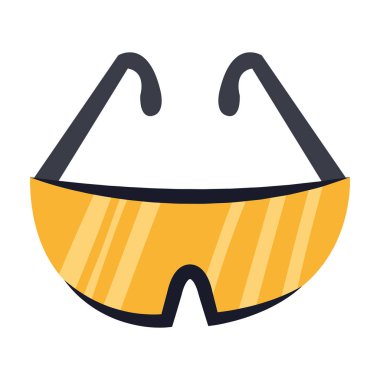 simge vektör çizim tasarım endüstriyel emniyet gözlüğü