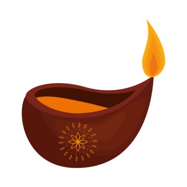 Aromaterapi mum simge vektör illüstrasyon izole