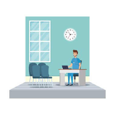 pratisyen Oda vektör çizim danışmanlık içinde