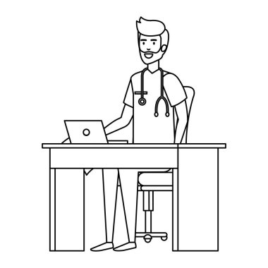 pratisyen Oda vektör çizim danışmanlık içinde