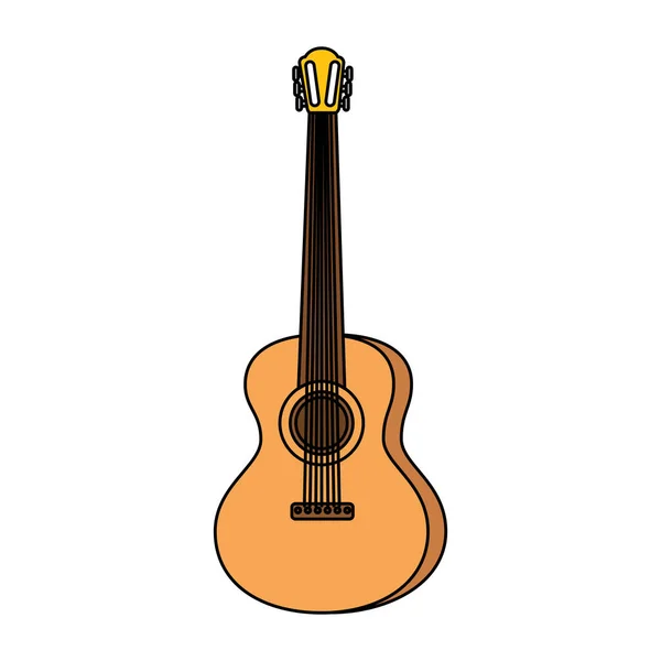 Mexikanska Guitarron Instrument Ikon Vektor Illustration Design — Stock vektor