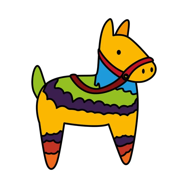 Piñata Latina Aislado Icono Vector Ilustración Diseño — Archivo Imágenes Vectoriales