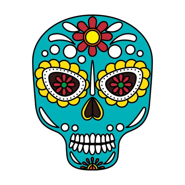 Máscara Del Diseño Ilustración Vectores Muerte Santa — Archivo Imágenes Vectoriales