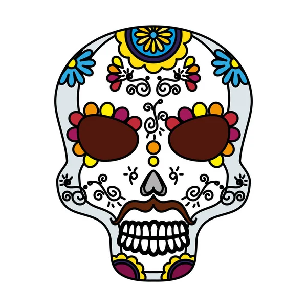 Máscara Del Diseño Ilustración Vectores Muerte Santa — Vector de stock