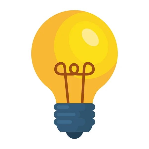 Lamp Licht Idee Pictogram Vector Illustratie Ontwerp — Stockvector