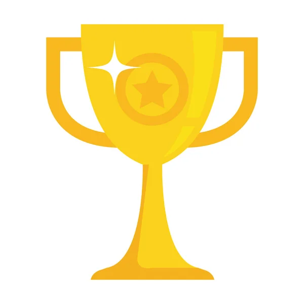 Trophy Cup Award Icon Vector Illustration Design — Stock Vector