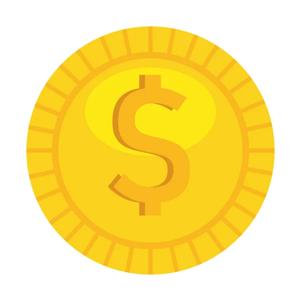 コイン分離お金アイコン ベクトル イラスト デザイン — ストックベクタ