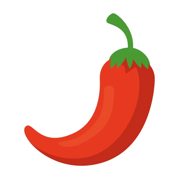 Hot Chili Paprika Ikon Vektoros Illusztráció Tervezés — Stock Vector