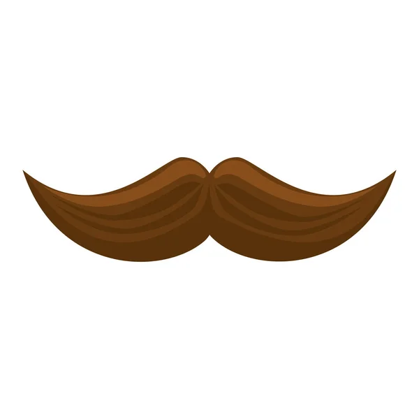 Bigote Hipster Accesorio Icono Vector Ilustración Diseño — Archivo Imágenes Vectoriales