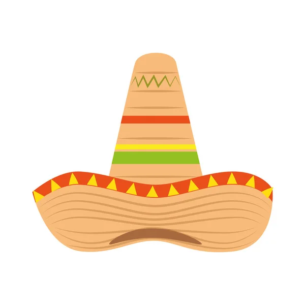 Sombrero Mexicano Cultura Icono Vector Ilustración Diseño — Archivo Imágenes Vectoriales