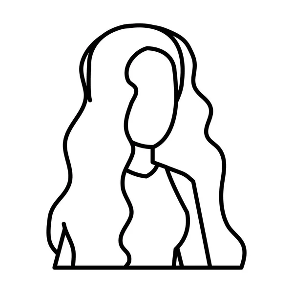 Mooie Jonge Vrouw Characterdesign Vector Illustratie — Stockvector