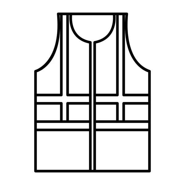 Jaqueta Calçado Industrial Ícone Vetor Ilustração Design — Vetor de Stock