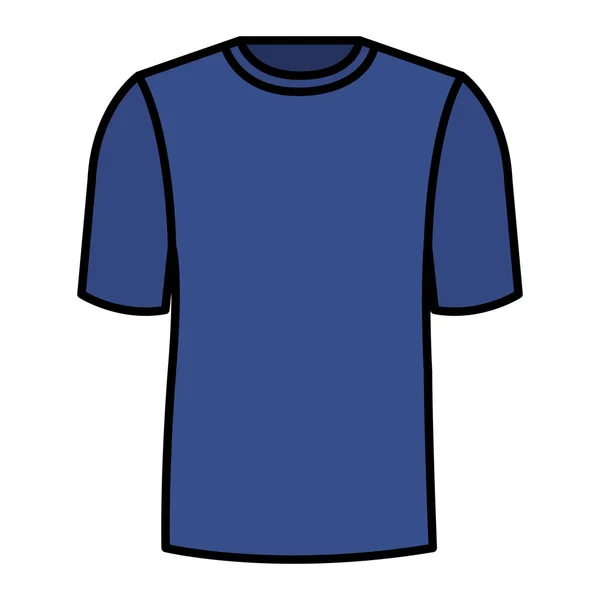 Shirt Mannelijke Geïsoleerde Pictogram Vector Illustratie Ontwerp — Stockvector