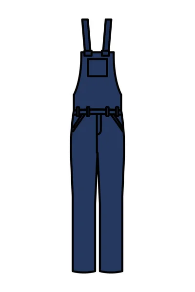 ワーカー制服のオーバー オールのアイコン ベクトル イラスト デザイン — ストックベクタ