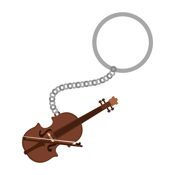 Classic Cello Instrument Icon Vector Illustration Design — Stock Vector