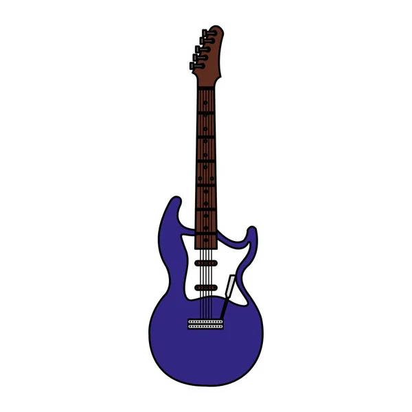 Desain Gambar Ikon Instrumen Gitar Listrik Vektor - Stok Vektor