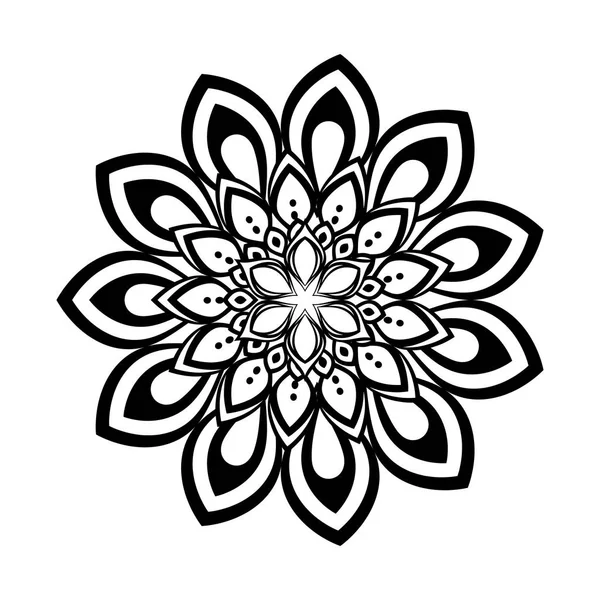 Lyckliga Diwali Kort Med Mandala Vektor Illustration Design — Stock vektor