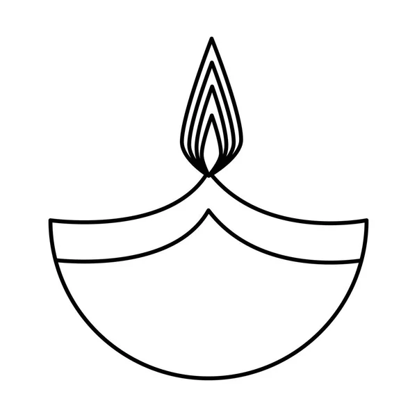 Ароматерапія Свічка Ізольована Іконка Векторний Дизайн Ілюстрації — стоковий вектор