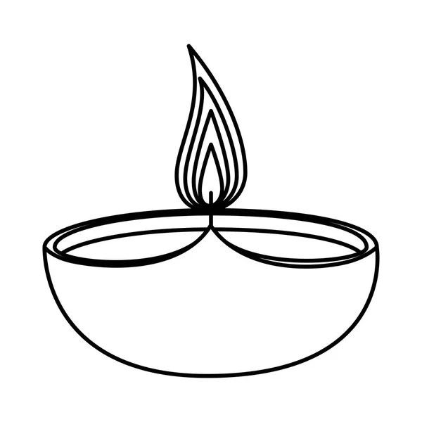 Aromatherapy Candle Isolated Icon Vector Illustration Design — Stock Vector