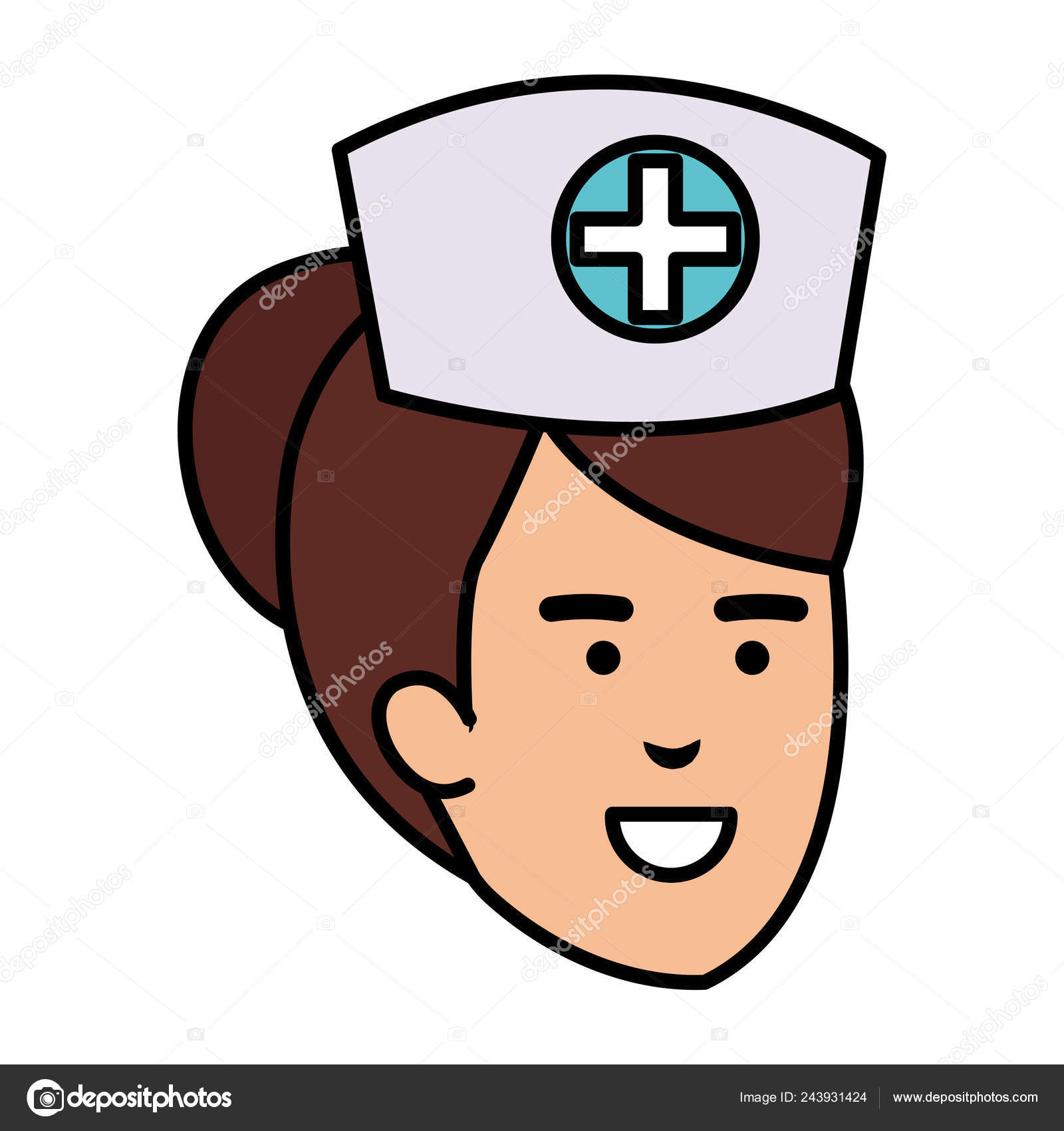 看護師長医療文字ベクトル イラスト デザイン ストックベクター ©yupiramos 243931424, image size:1600x1700