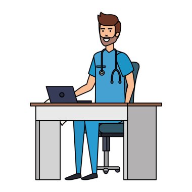 pratisyen Oda vektör çizim danışmanlık içinde