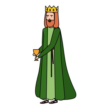 bilge krallar yemlik karakterleri çizimde tasarım vektör