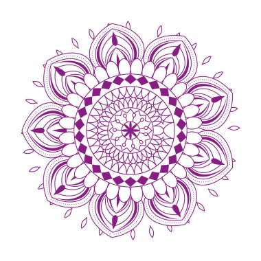 mandala vektör çizim tasarım kartıyla mutlu bayramlar