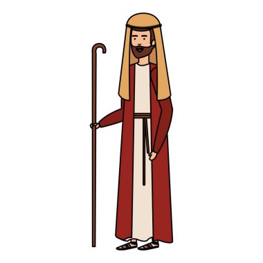 Saint joseph Noel karakter vektör çizim tasarımı