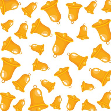 Noel çan dekoratif desen vektör çizim tasarım