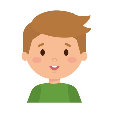 kış giysileri ile küçük çocuk vektör çizim tasarım