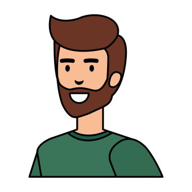 Noel kazağı vektör çizim tasarım ile genç adam