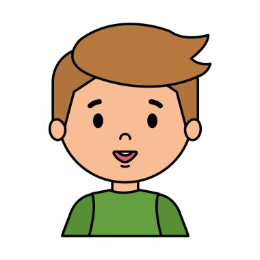 kış giysileri ile küçük çocuk vektör çizim tasarım