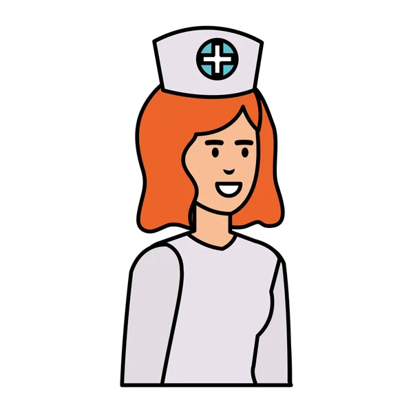 Beautiful Nurse Medical Character Vector Illustration Design — Stock Vector