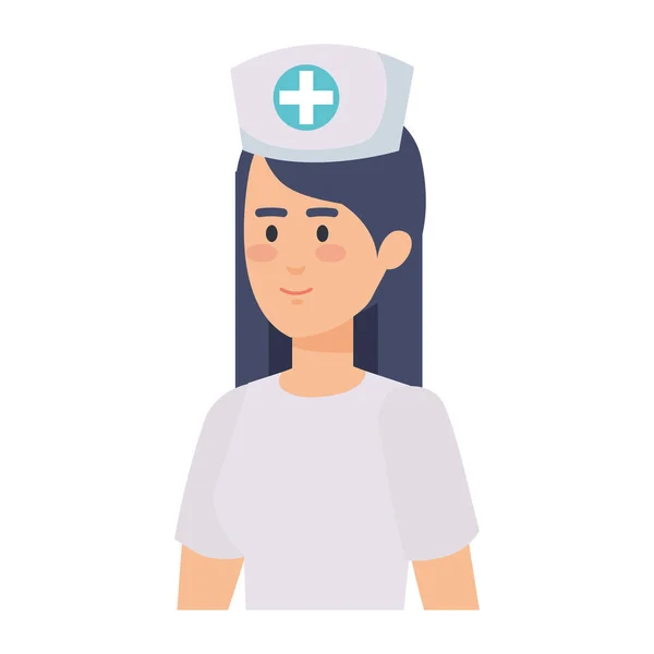 Красивая Медсестра Медицинский Характер Векторный Дизайн Иллюстрации — стоковый вектор