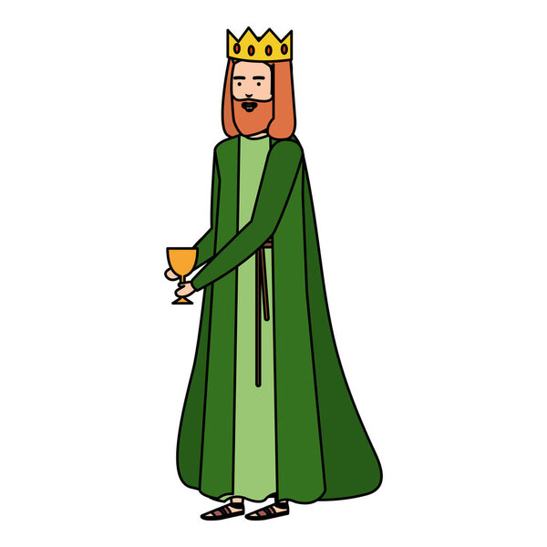 Векторная иллюстрация персонажей мудрых королей
