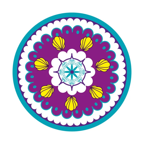 Tarjeta Diwali Feliz Con Diseño Ilustración Vectorial Mandala — Vector de stock