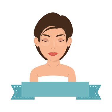 güzel ve genç kadın karakter vektör çizim tasarımı