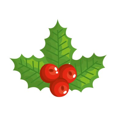 Noel çiçek dekorasyon simge vektör çizim tasarım