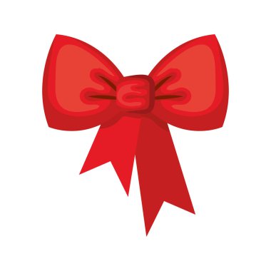 Bown şerit dekoratif simge vektör çizim tasarım