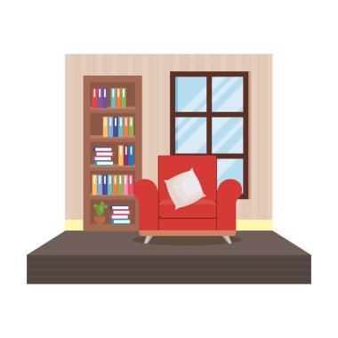 ev salon yer sahne vektör çizim tasarım