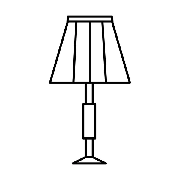 Lampe Maison Icône Isolée Vecteur Illustration Design — Image vectorielle