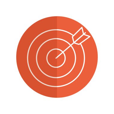 ok simgesi vektör illüstrasyon tasarımı olan hedef