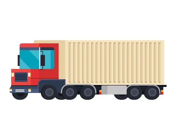 Lieferservice Lkw Fahrzeug Vektor Illustration Design — Stockvektor