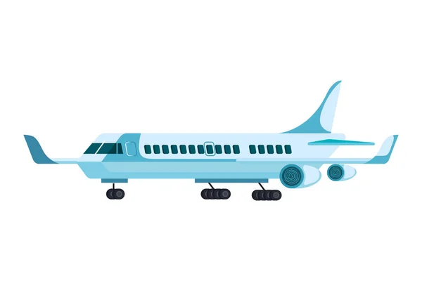 Flugzeug Fliegen Isoliert Symbol Vektor Illustration Design — Stockvektor