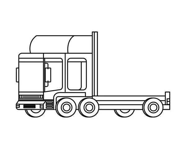 Delivery Service Truck Vehicle Vector Illustration Design — Stock Vector