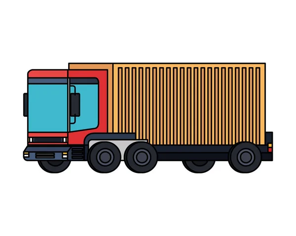 Служба Доставки Вантажного Автомобіля Векторний Дизайн Ілюстрації — стоковий вектор