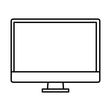 bilgisayar masaüstü izole simge vektör çizim tasarım