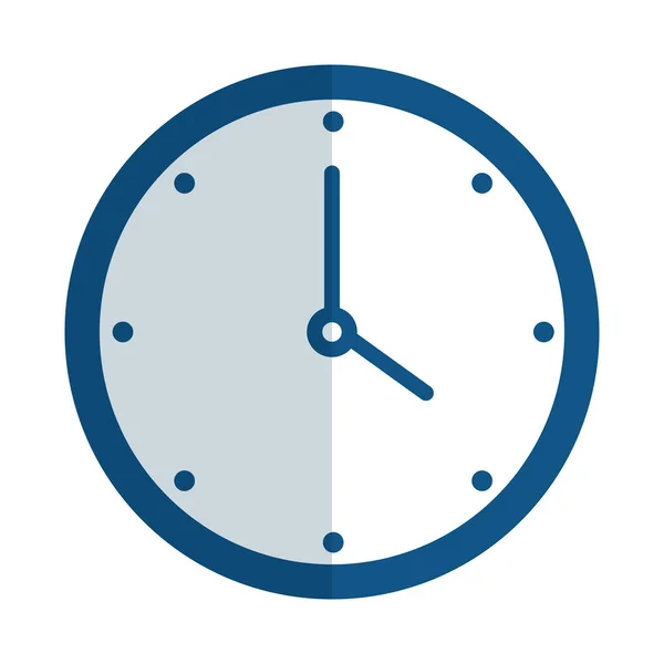 Orologio Tempo Isolato Icona Vettoriale Illustrazione Design — Vettoriale Stock