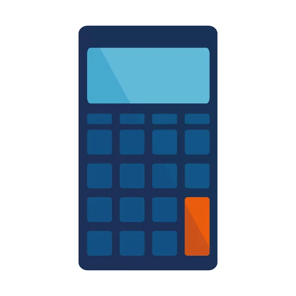 Calculator Math Geïsoleerd Pictogram Vector Illustratie Ontwerp — Stockvector